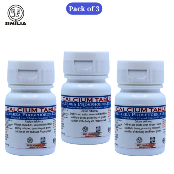 Calcarea Phosphorica 1X, Calcium Biochemic Tablet (Pack of 3)